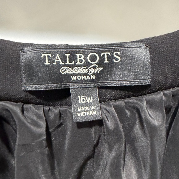 Talbots Black One-Button Jacket - Picture 3 of 5
